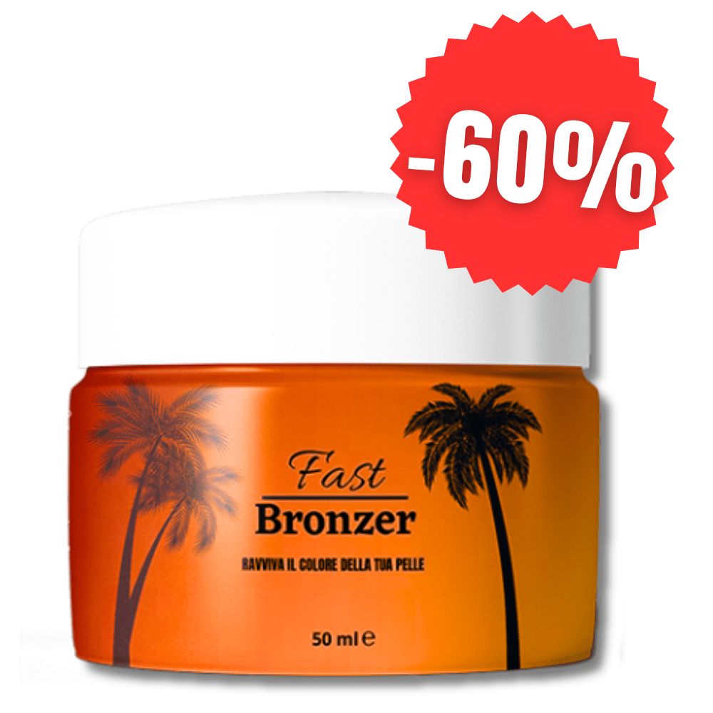 Abbronzatura naturale ed uniforme in pochi minuti Una crema abbronzante naturale. Fastbronzer non solo è un attivatore di melanina viso e corpo che favorisce la produzione di melanina e la pigmentazione uniforme della cute, ma al tempo stesso ha un forte potere idratante.