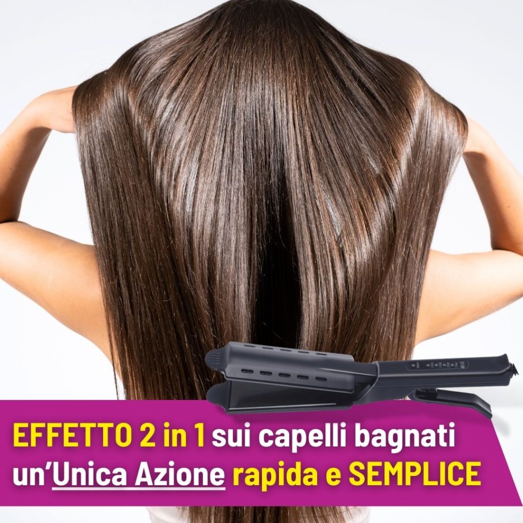 Effetto 2 in 1 sui capelli bagnati un' unica azione rapida e semplice