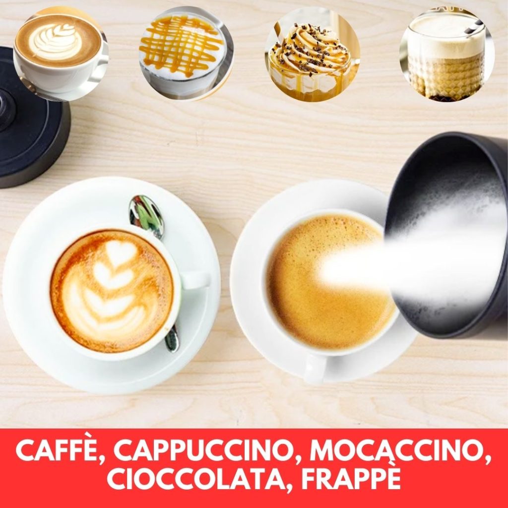 Un alleato perfetto per chi ama gustare bevande calde con una schiuma cremosa a casa, ideale per preparare cappuccini, latte macchiati, cioccolate calde e altre delizie a base di latte in modo uniforme e rapido. Il suo design elegante e compatto si adatta perfettamente a qualsiasi cucina. È dotato di un comodo manico ergonomico per una presa salda e di un pratico beccuccio per versare con precisione. Le parti rimovibili si lavano facilmente, rendendo la pulizia un gioco da ragazzi.